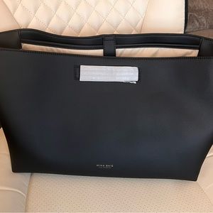 Mina Baie Vegan Leather insert in Black- NEW